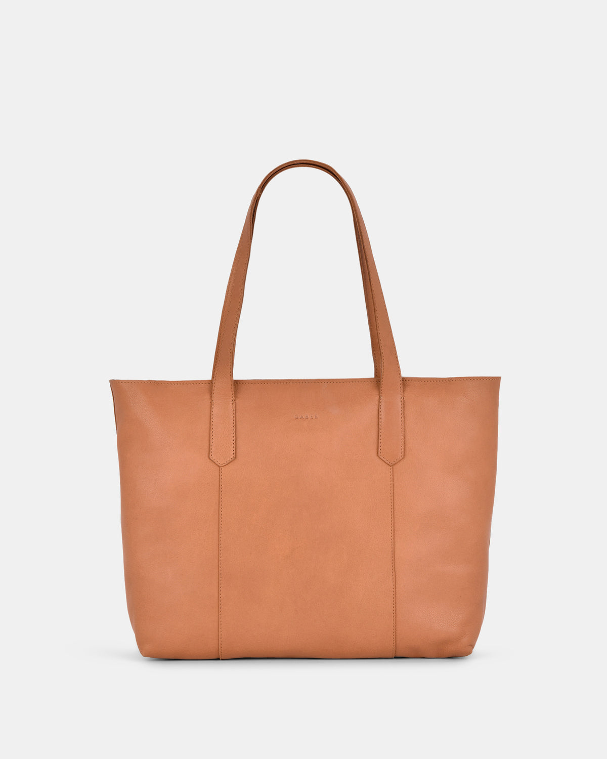 Genine Leather Tote Bag - Tan