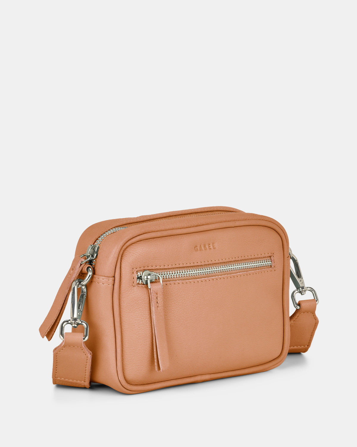 Lara Leather Crossbody Bag - Camel