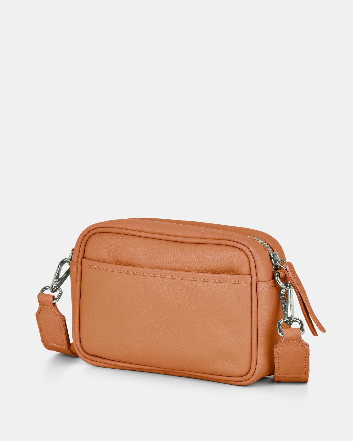 Lara Leather Crossbody Bag - Tan