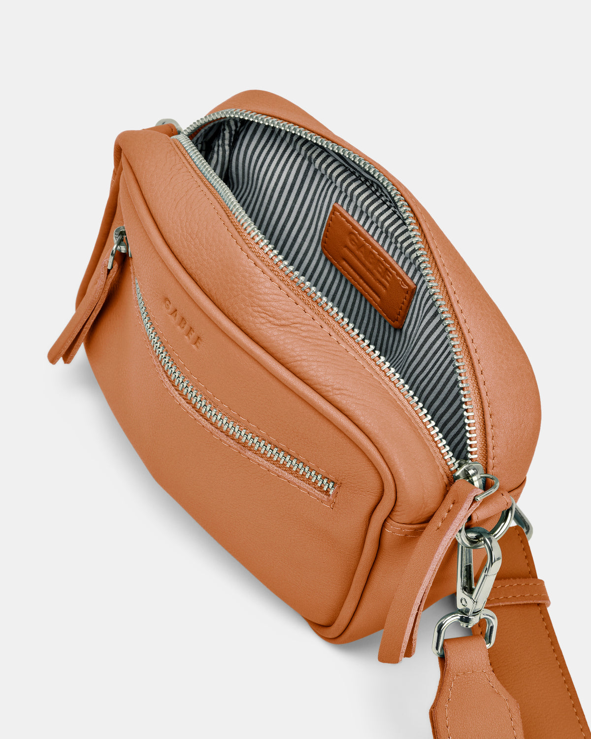 Lara Leather Crossbody Bag - Tan