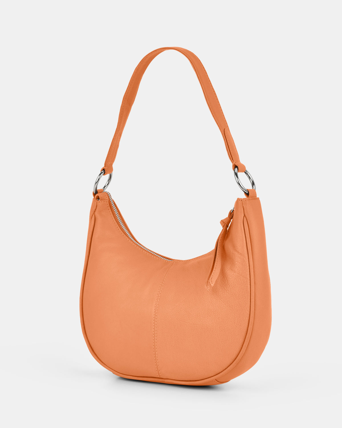 Tessa Leather Shoulder Bag - Apricot