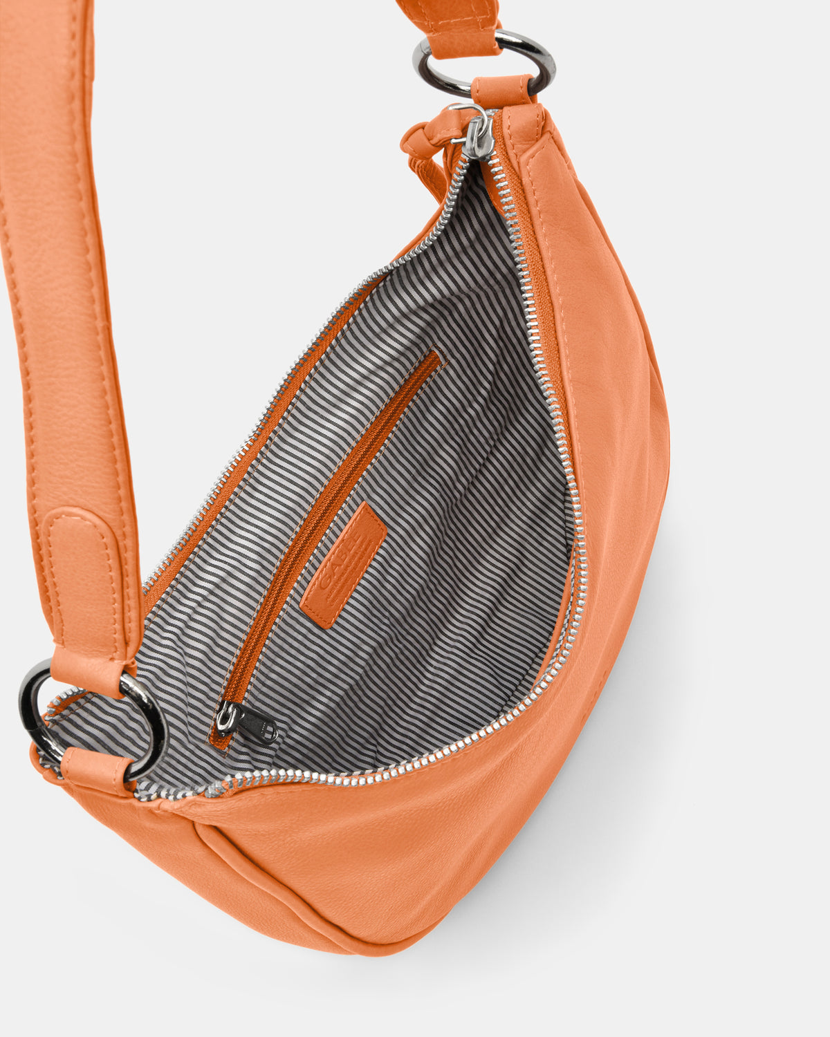 Tessa Leather Shoulder Bag - Apricot