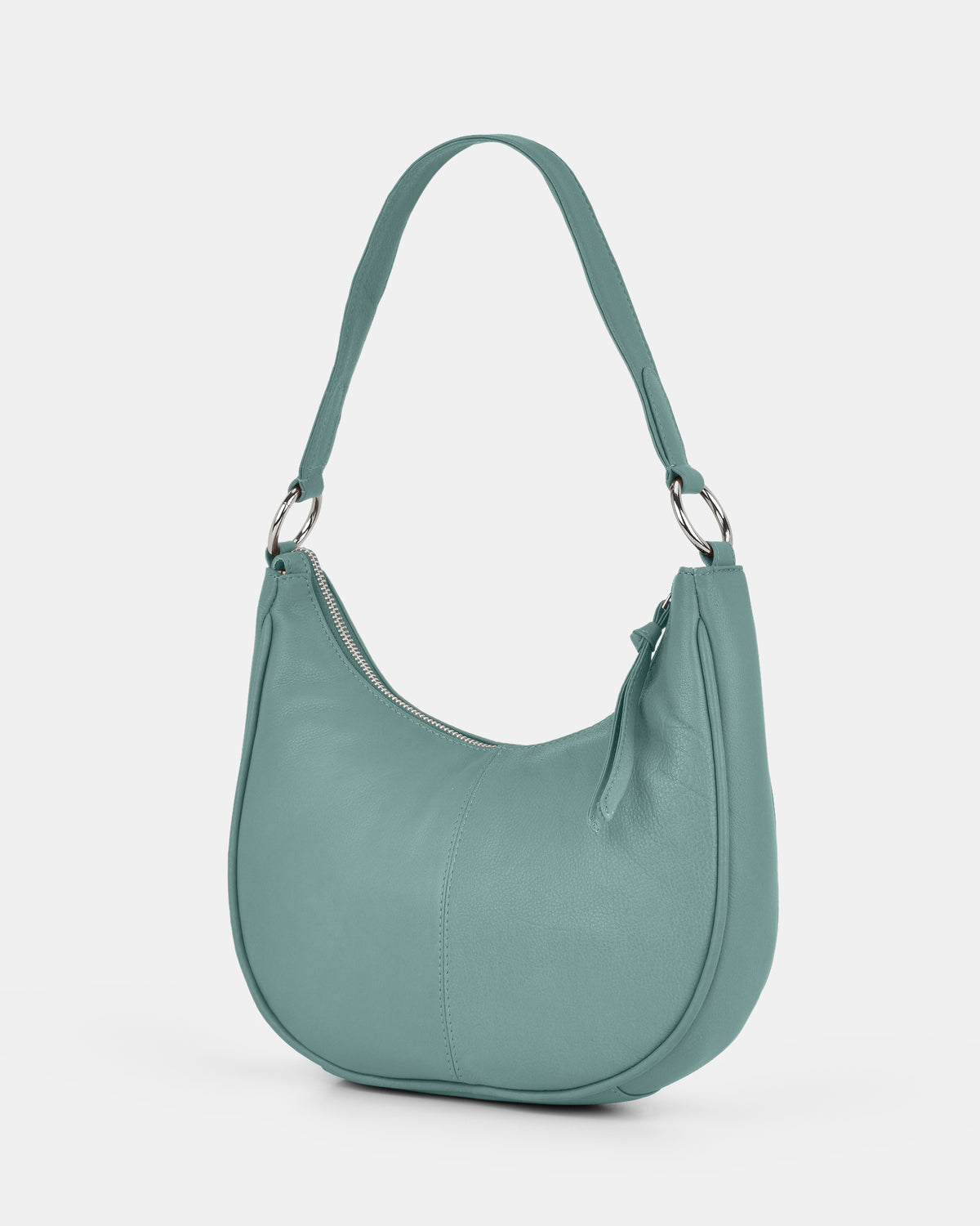 Tessa Leather Shoulder Bag - Ocean