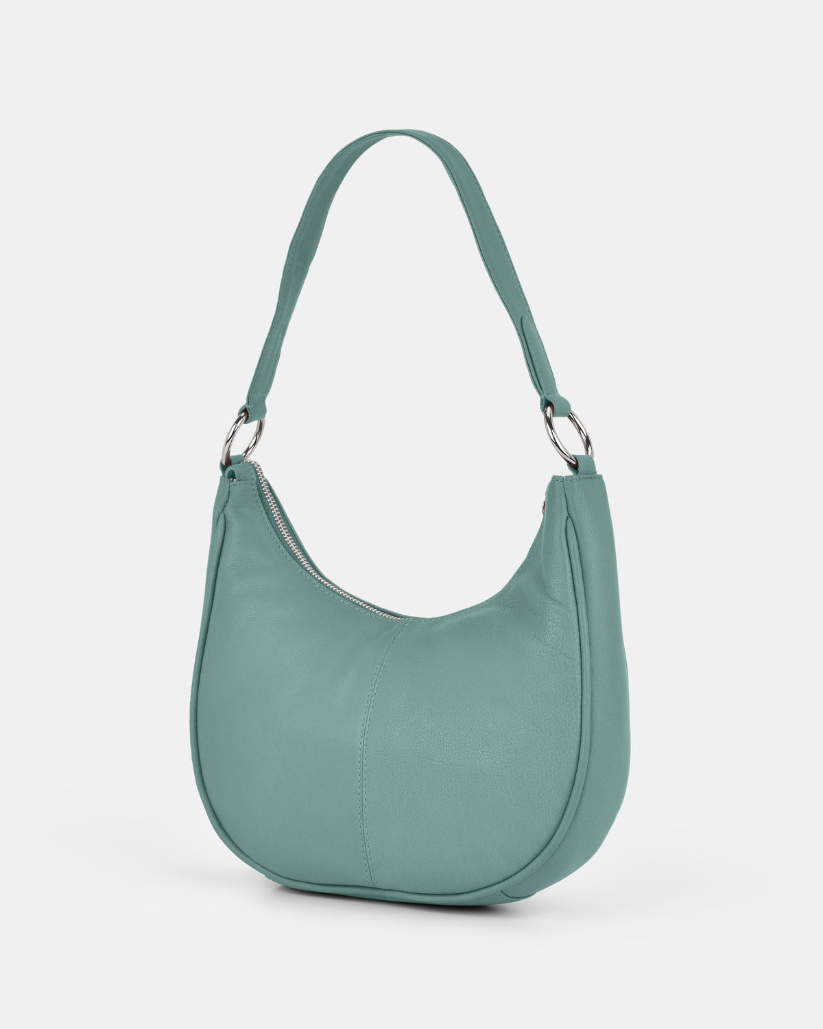 Tessa Leather Shoulder Bag - Ocean
