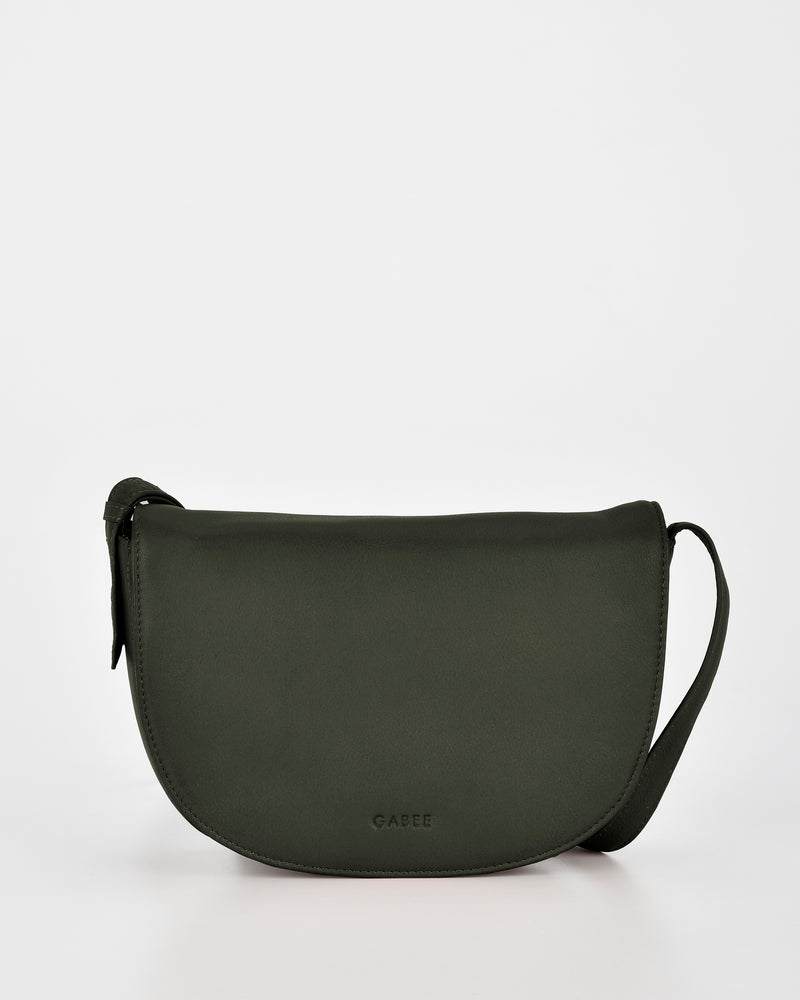 Louise Leather Flap over Crossbody Bag