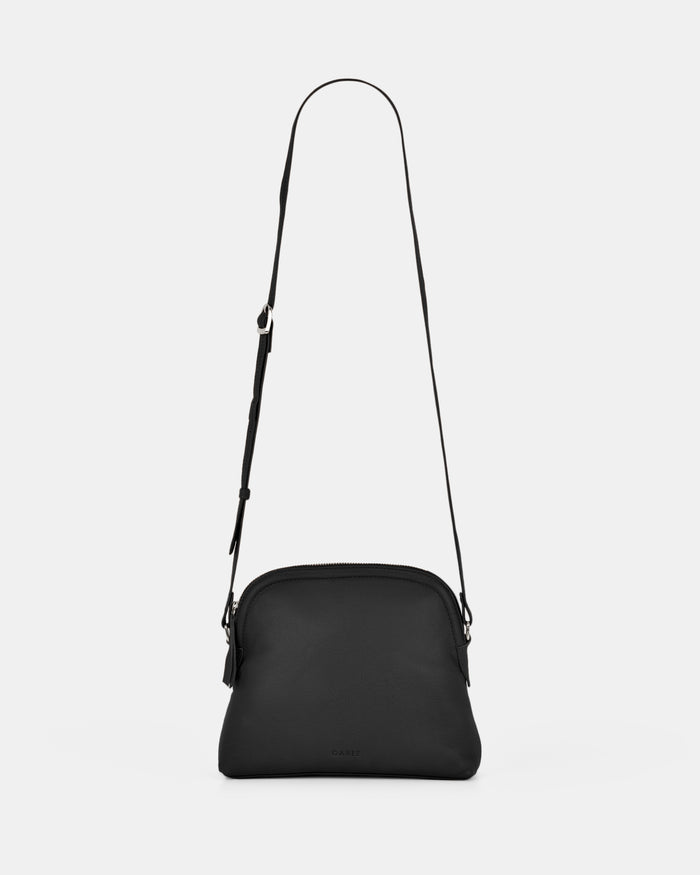 Sabine Leather Crossbody Bag - Black