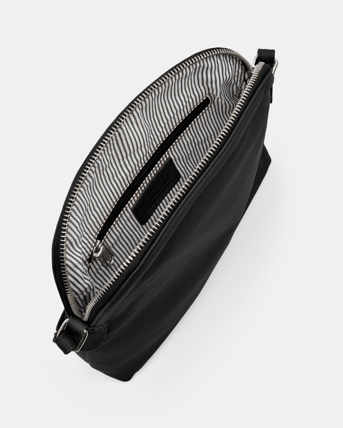 Sabine Leather Crossbody Bag - Black