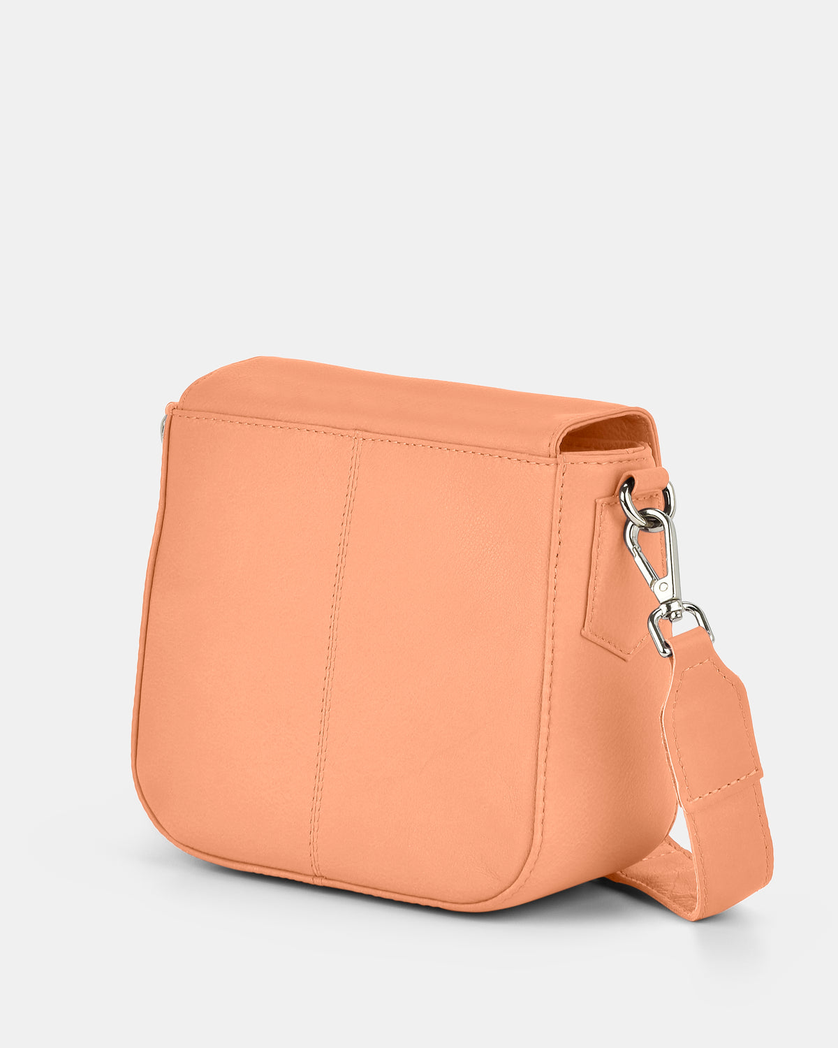Charlotte Leather Turnlock Closure Crossbody Bag - Camel