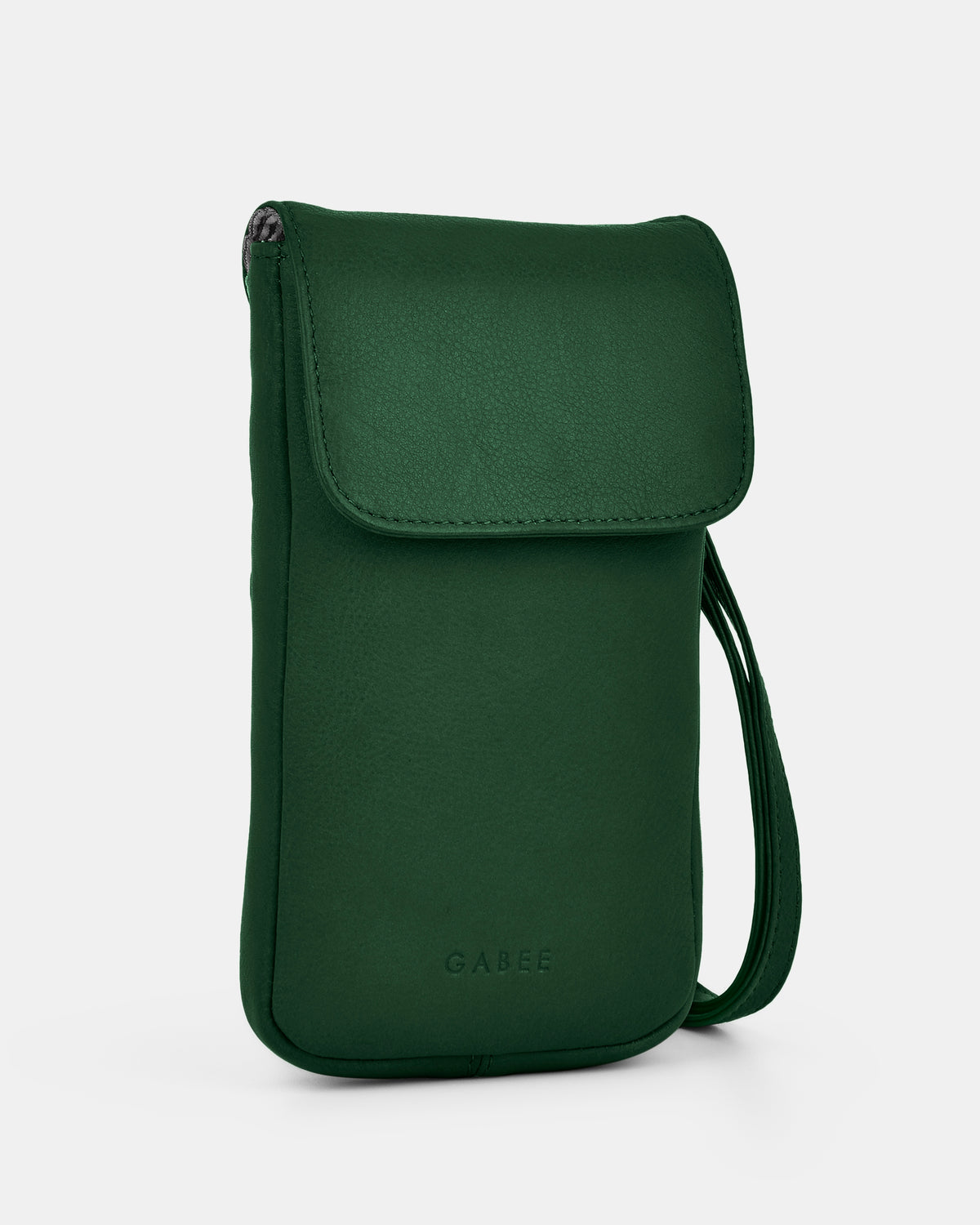 Allison Leather Mini Crossbody Phone Bag - Forest