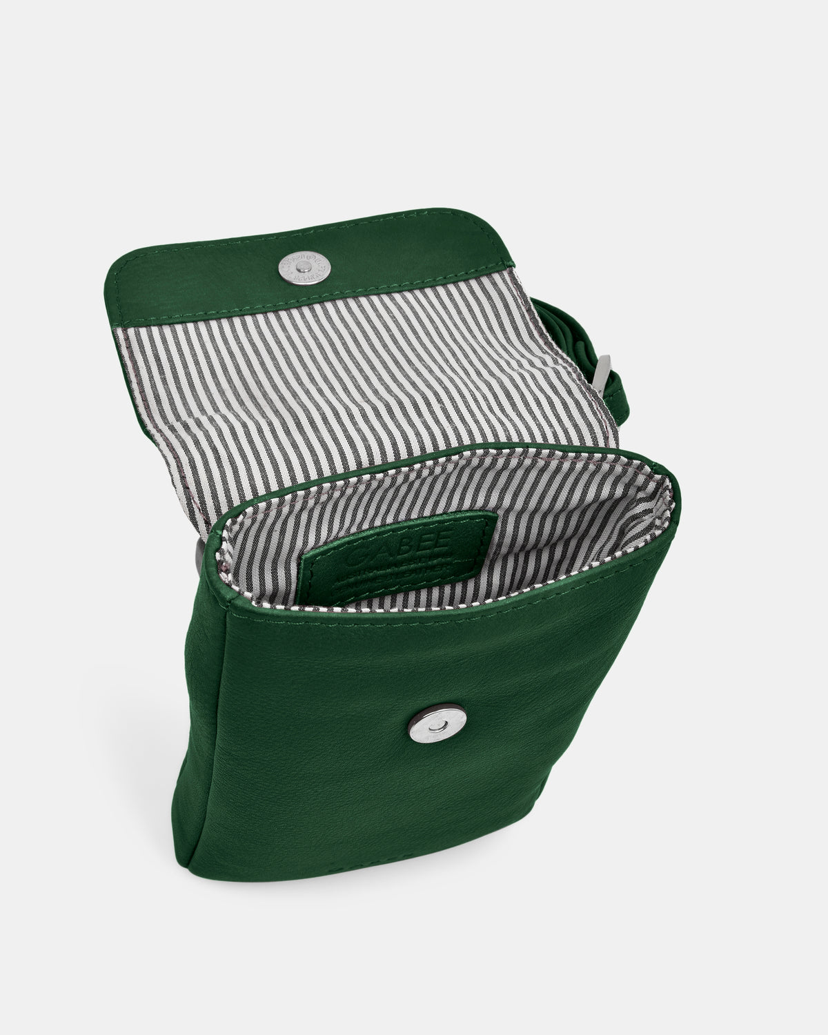 Allison Leather Mini Crossbody Phone Bag - Forest