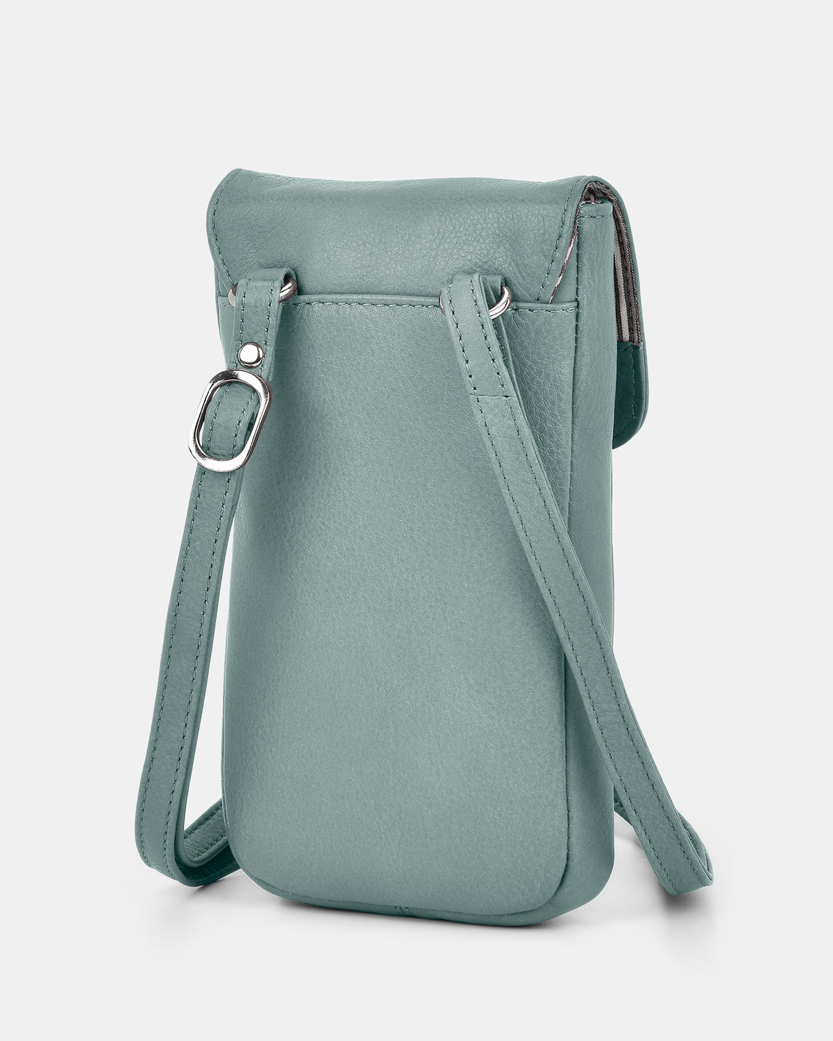 Allison Leather Mini Crossbody Phone Bag - Ocean