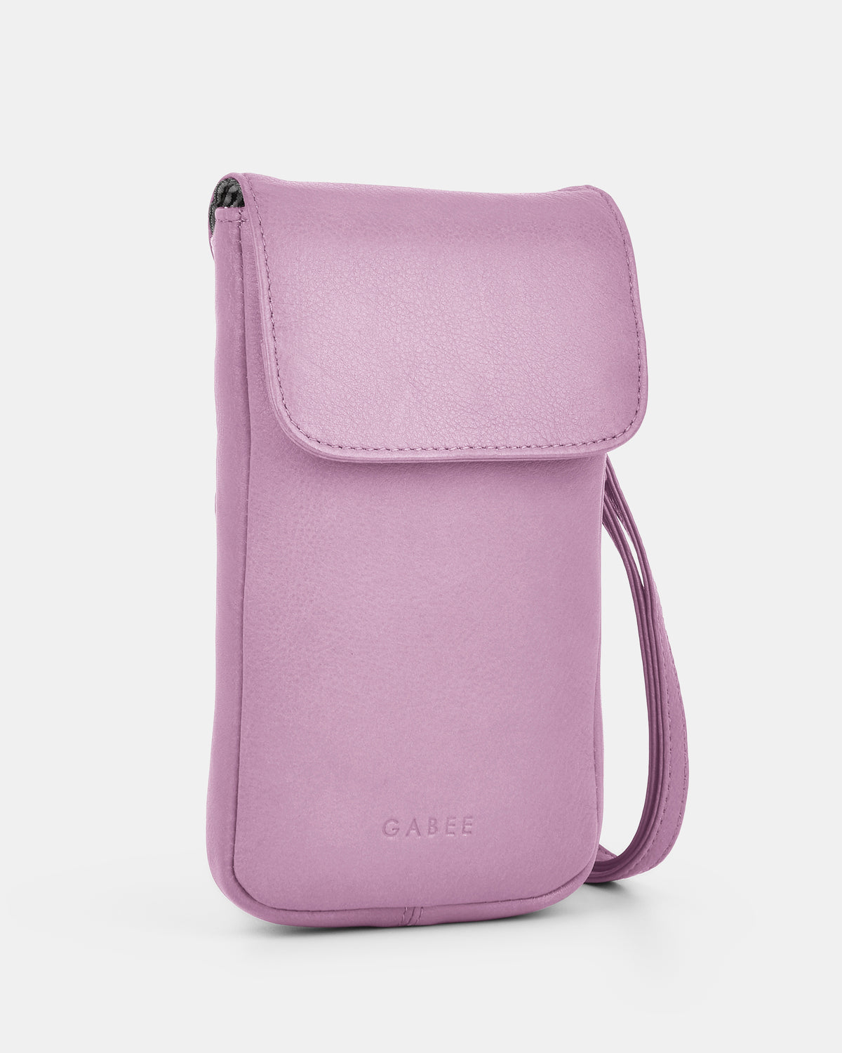 Allison Leather Mini Crossbody Phone Bag - Pink