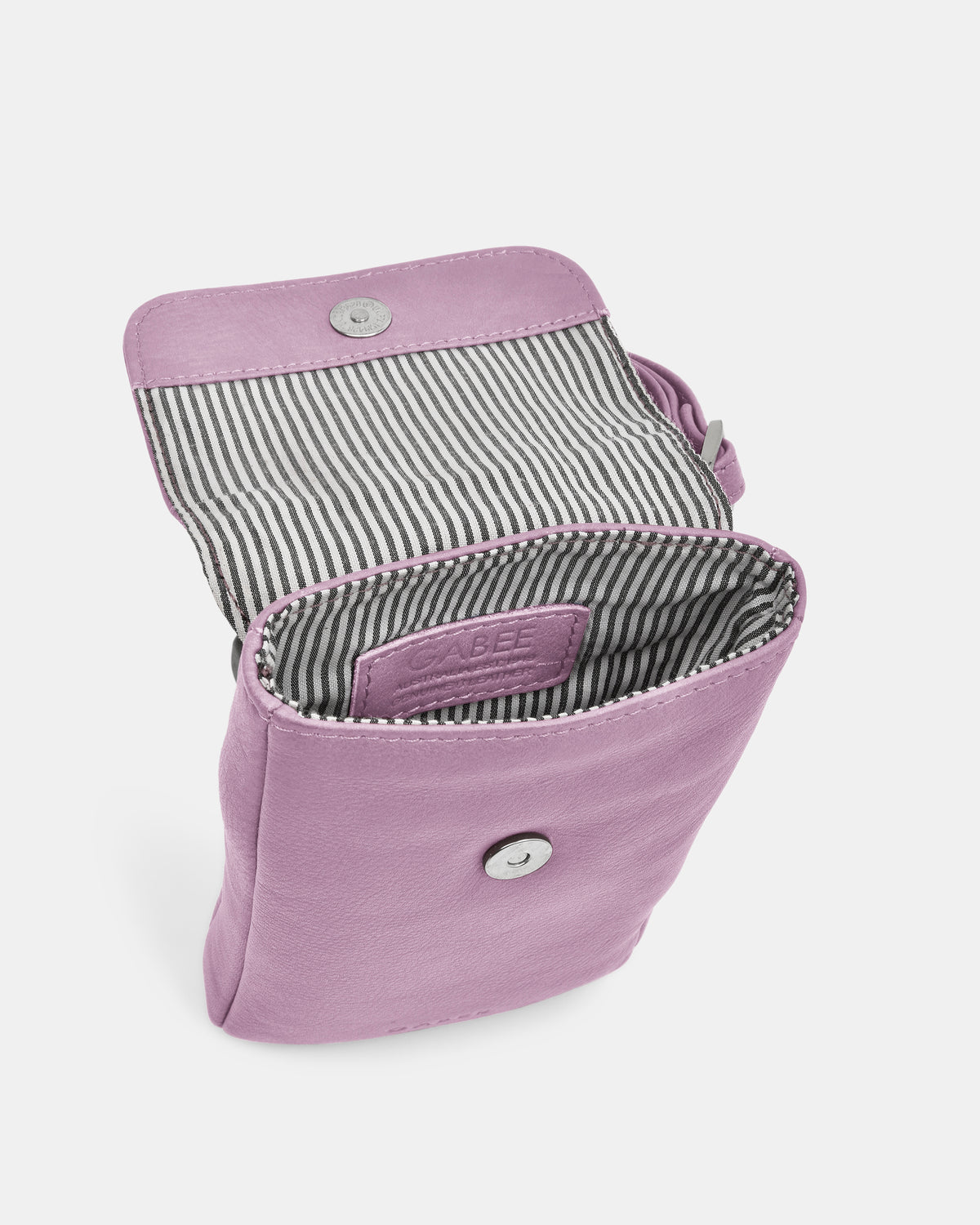 Allison Leather Mini Crossbody Phone Bag - Pink