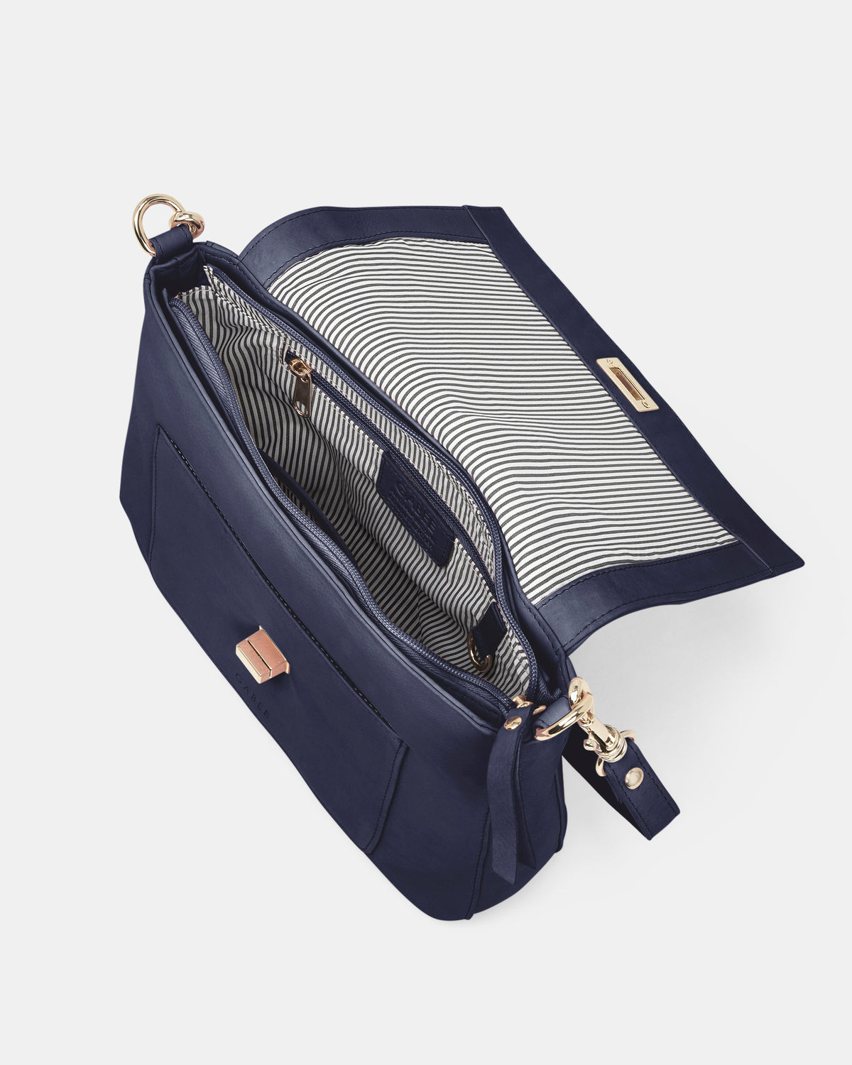 Meranda Soft Leather Crossbody Bag - Navy