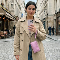 Abril Soft Leather Wristlet Purse