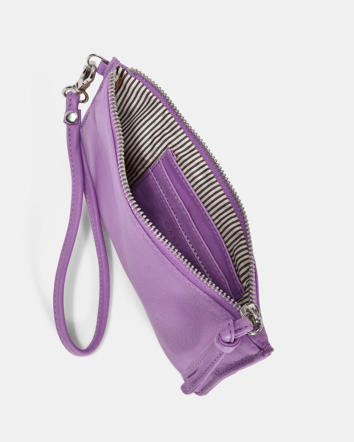 Abril Soft Leather Wristlet Purse - Lavender