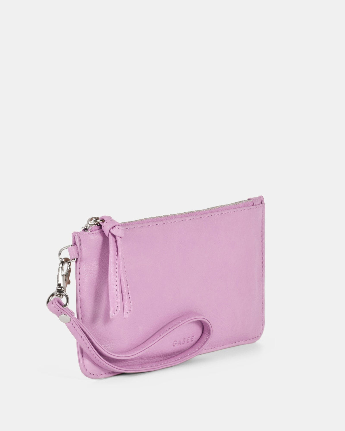 Abril Soft Leather Wristlet Purse - Pink