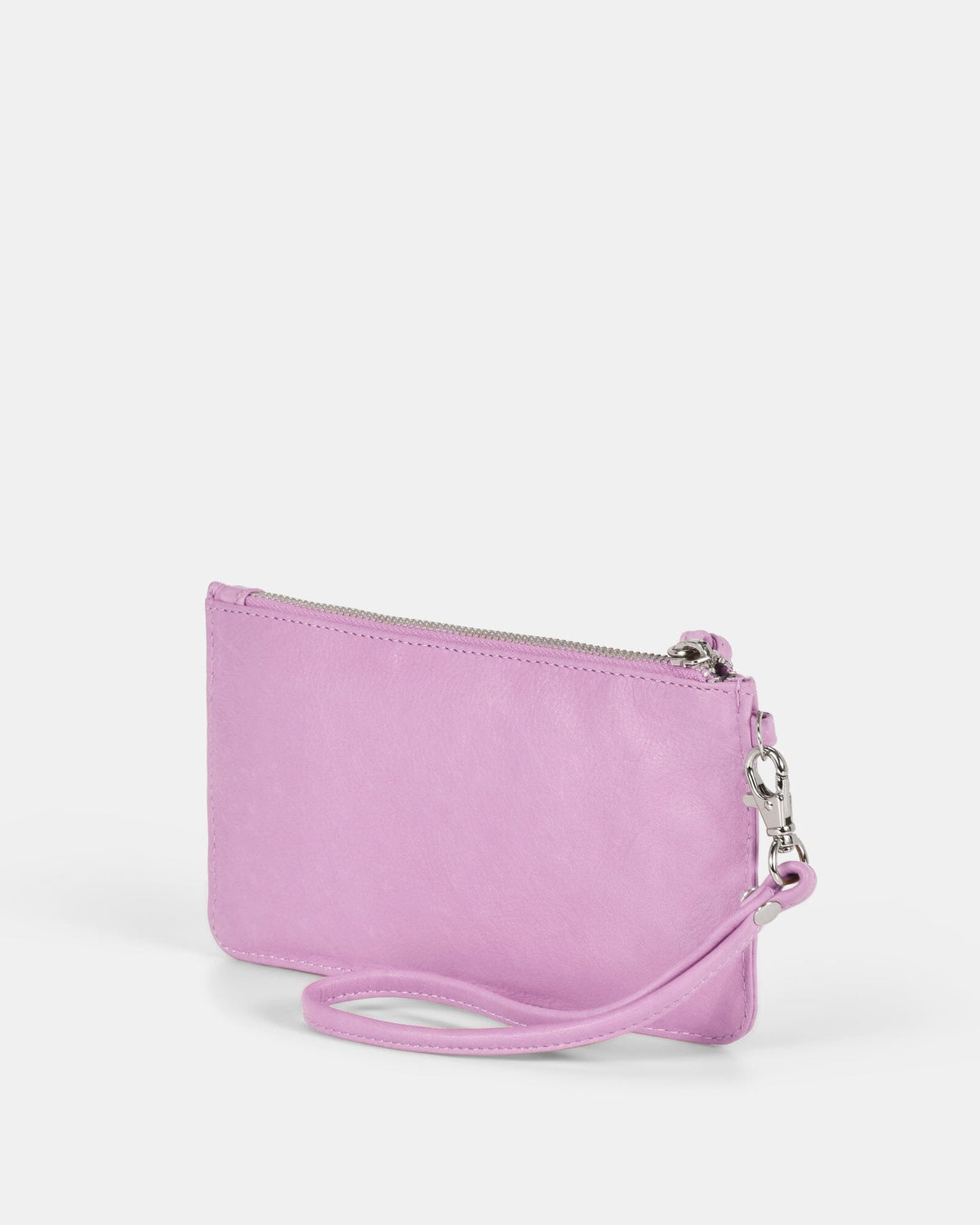 Abril Soft Leather Wristlet Purse - Pink