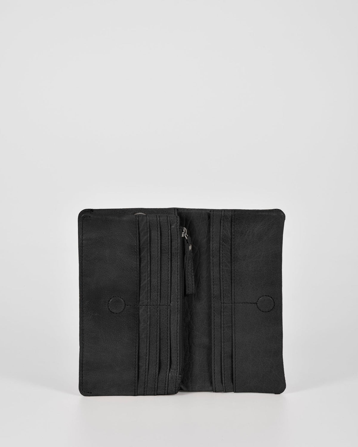 Albury Soft Leather Fold Over Wallet - Black COBB & CO 