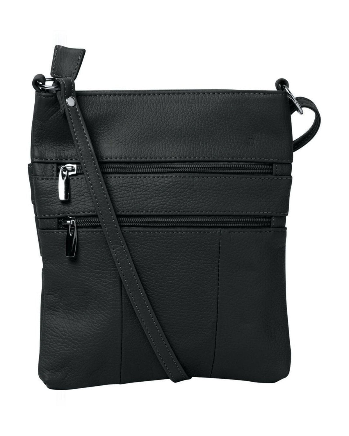 Alexis Leather Crossbody - Black