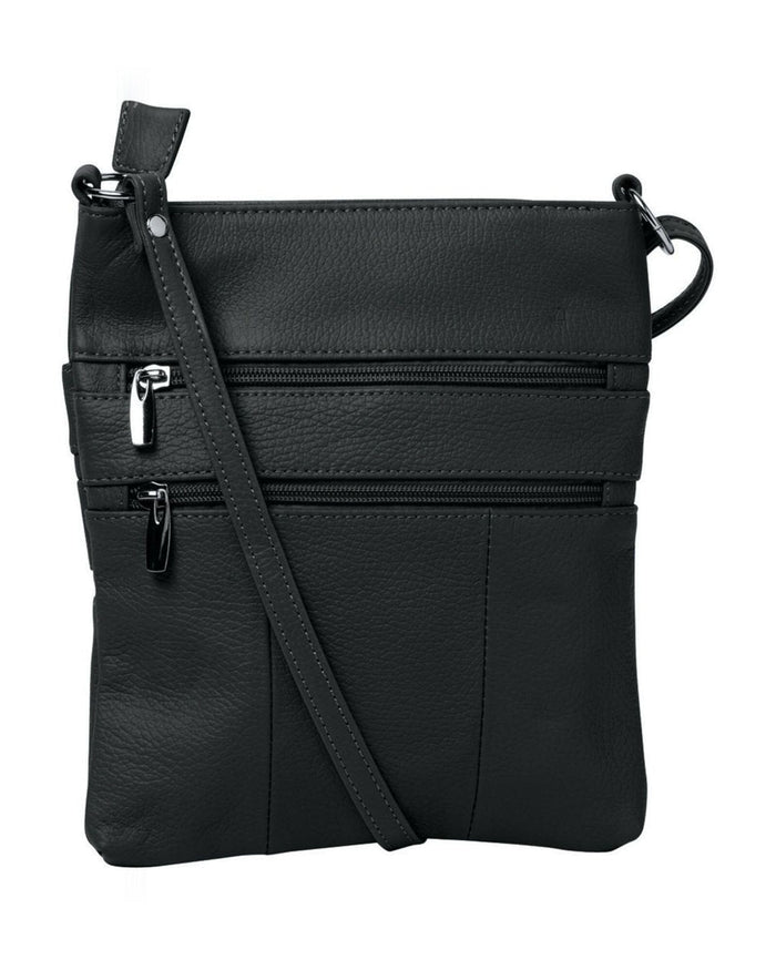 Alexis Leather Crossbody - Black