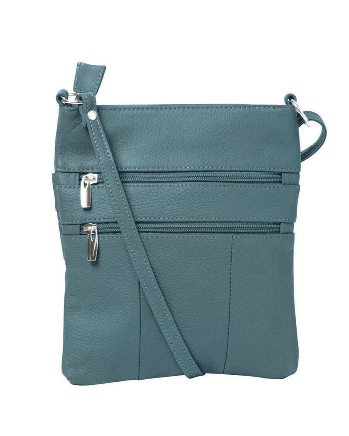 Alexis Leather Crossbody - Sea