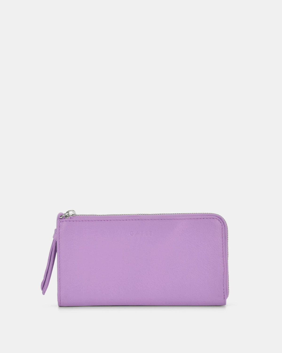 Alina RFID Safe Leather Zip Around Wallet - Lavender wallet GABEE 