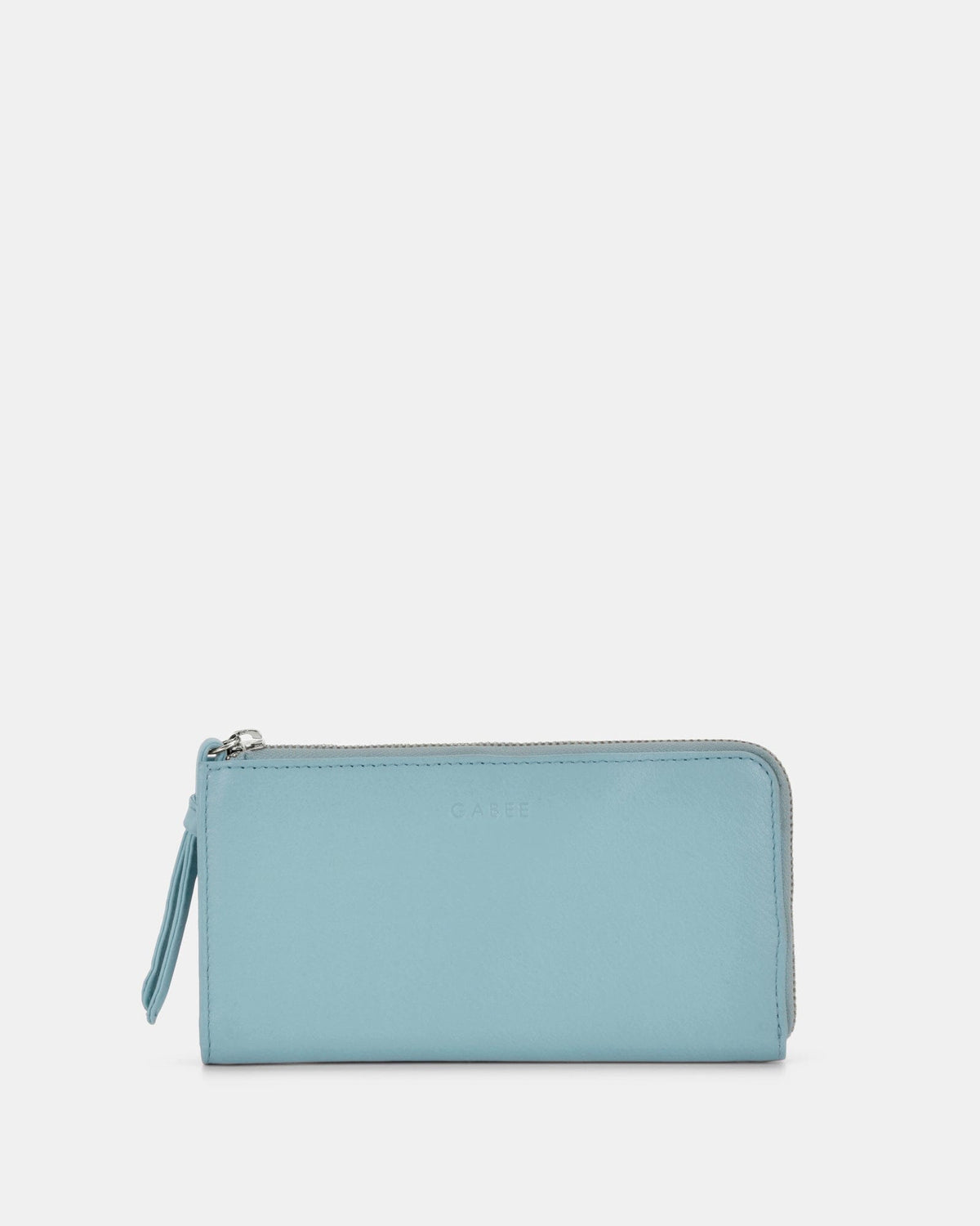 Alina RFID Safe Leather Zip Around Wallet - Ocean