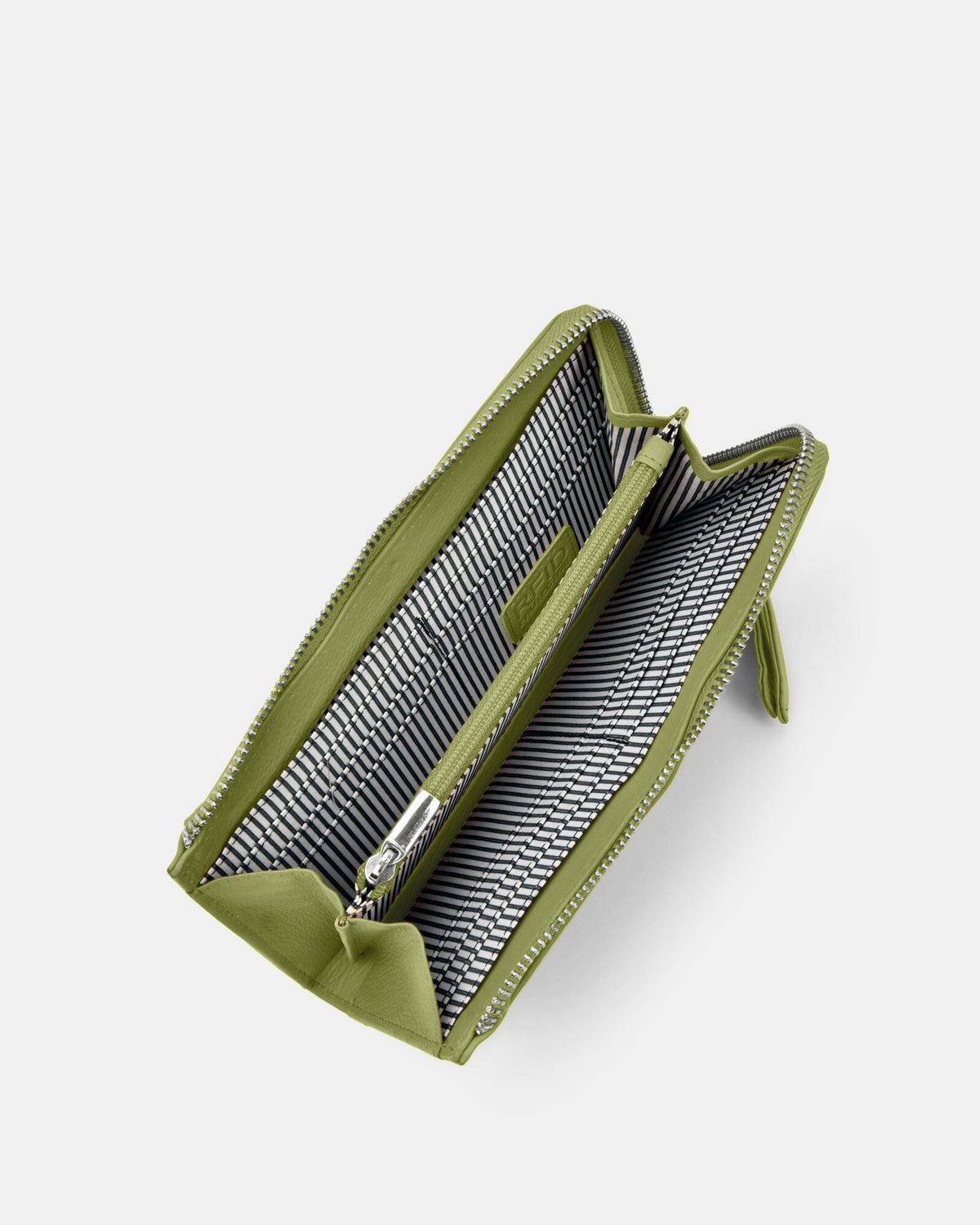 Alina RFID Safe Leather Zip Around Wallet - Pear wallet GABEE 