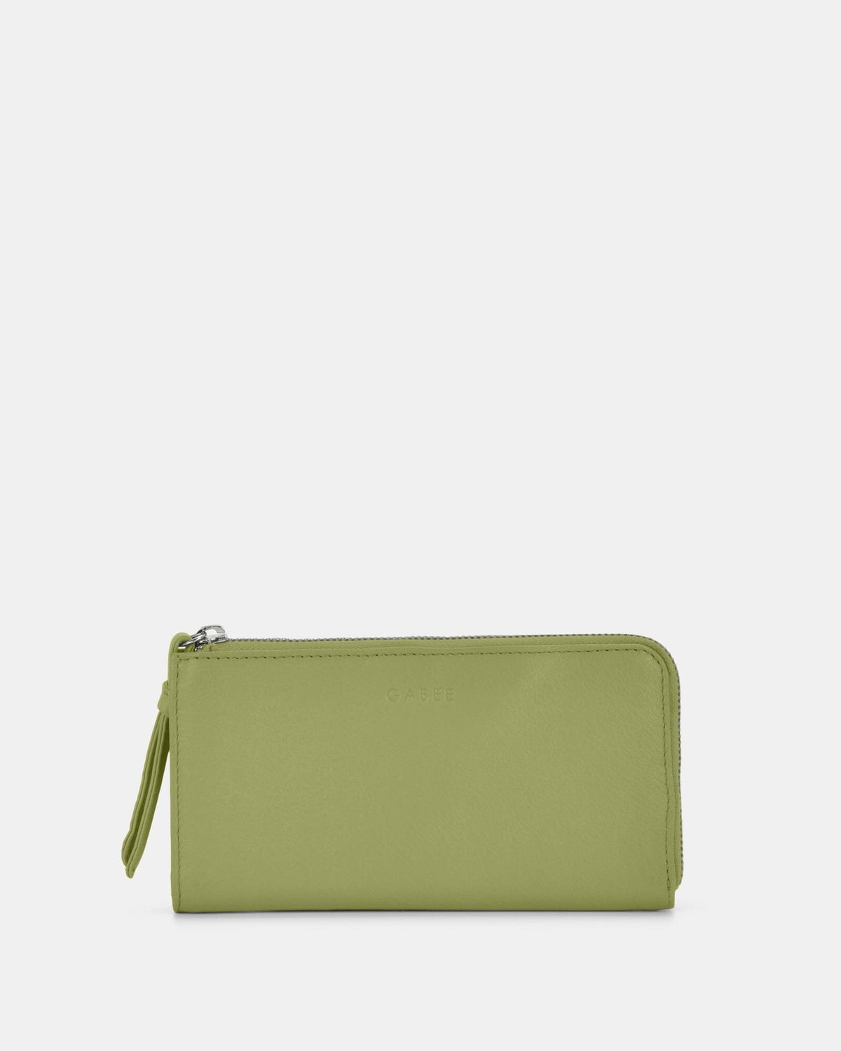 Alina RFID Safe Leather Zip Around Wallet - Pear wallet GABEE 