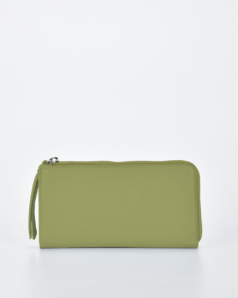 Alina RFID Safe Leather Zip Around Wallet