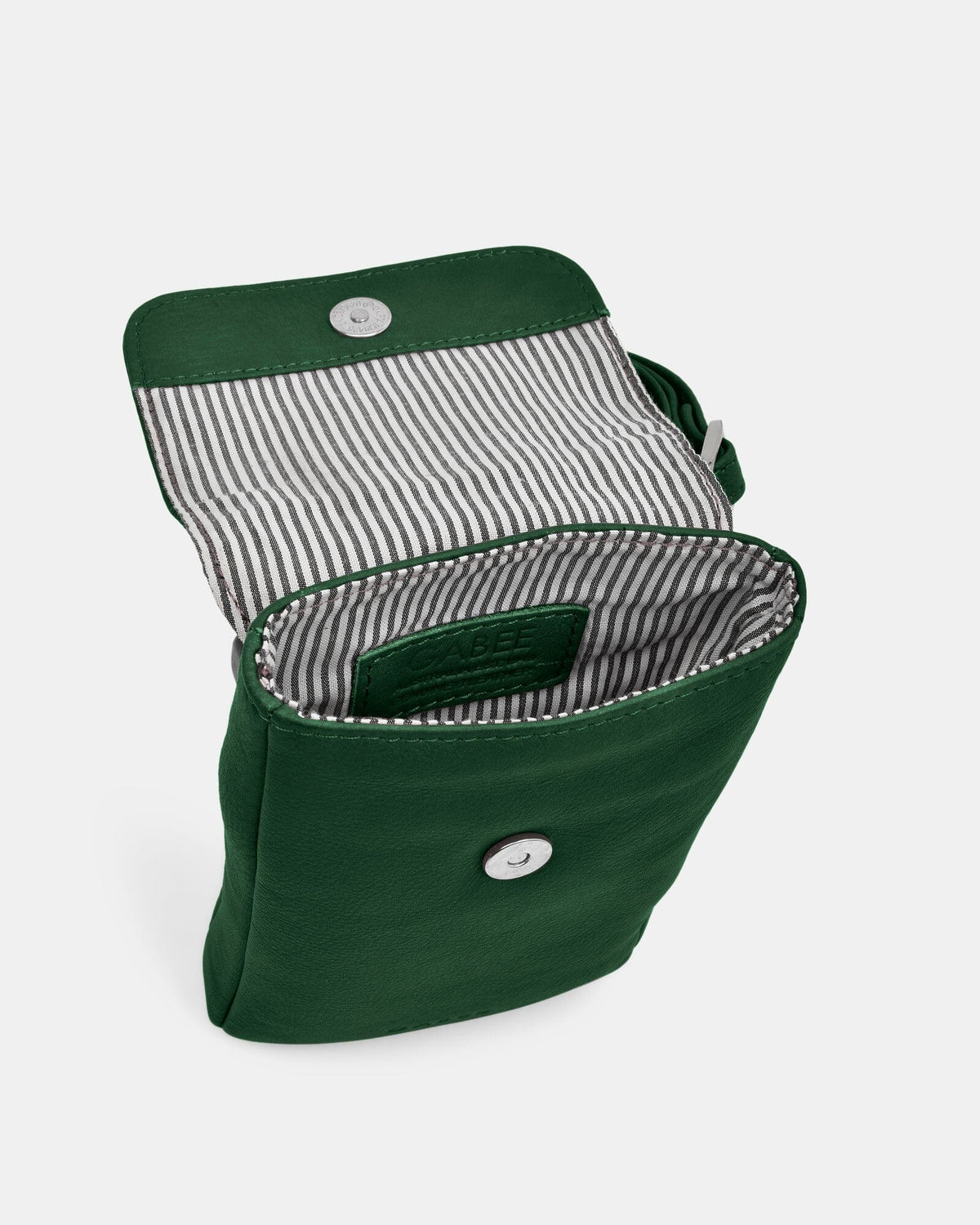 Allison Leather Mini Crossbody Phone Bag - Forest