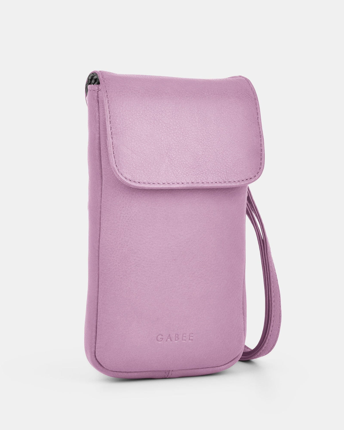 Allison Leather Mini Crossbody Phone Bag - Pink