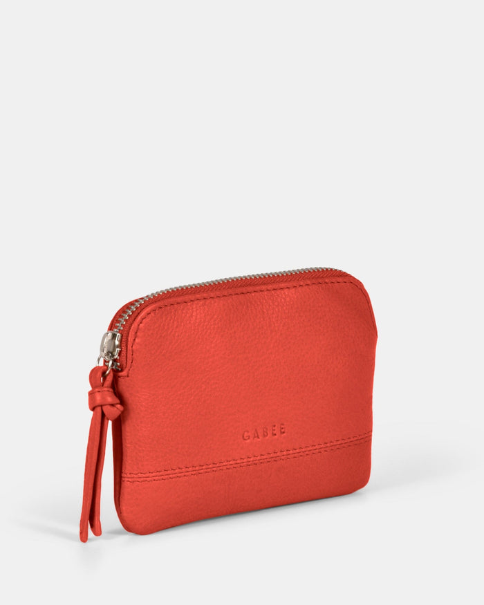 Amara Small Keychain Pouch - Coral