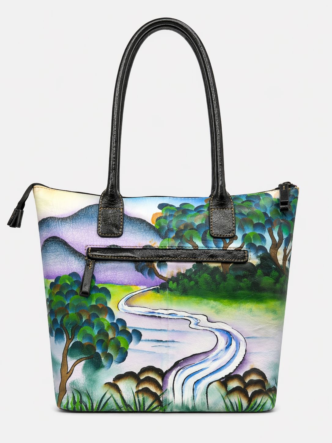 Animal Print Leather Tote - Zebra