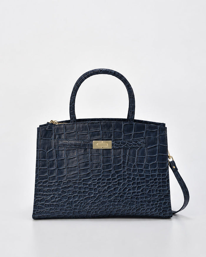Arlie Croc Leather Tote Bag