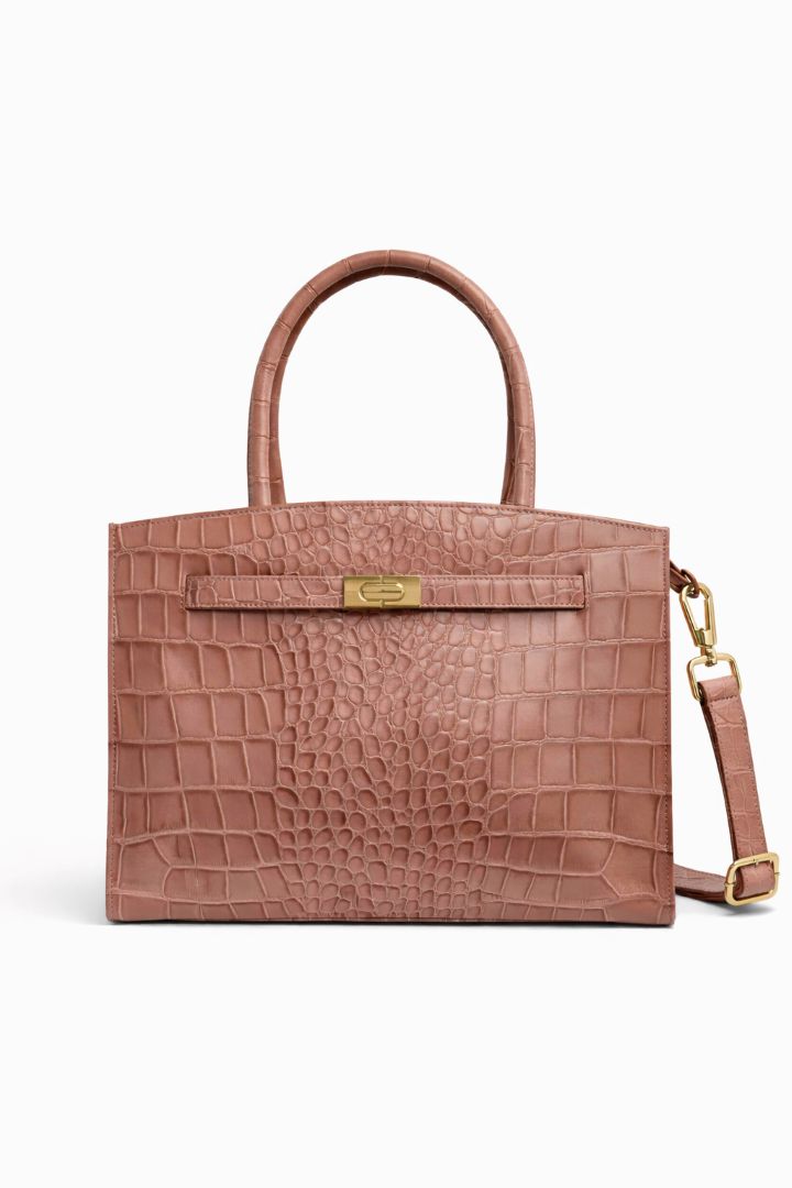 Arlie Croc Leather Tote Bag