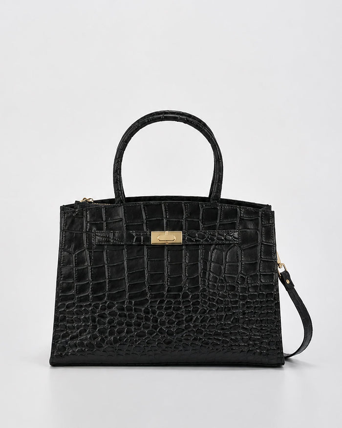 Arlie Croc Leather Tote Bag