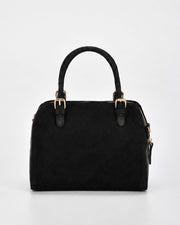 Armadale Suede & Leather Crossbody Bag - Black