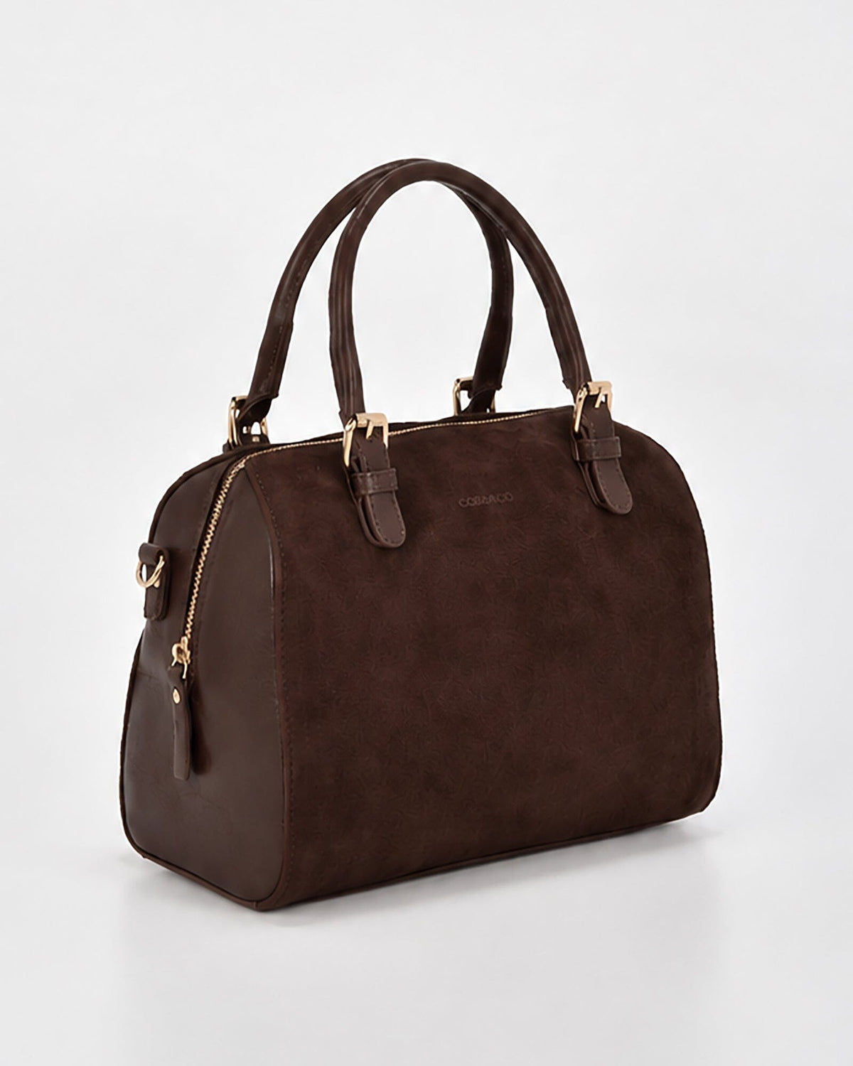 Armadale Suede & Leather Crossbody Bag - Chocolate