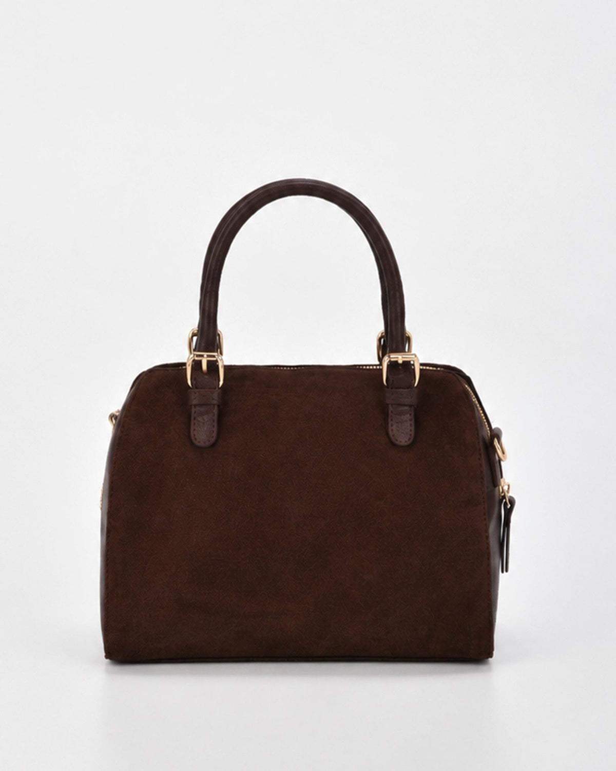 Armadale Suede & Leather Crossbody Bag - Chocolate