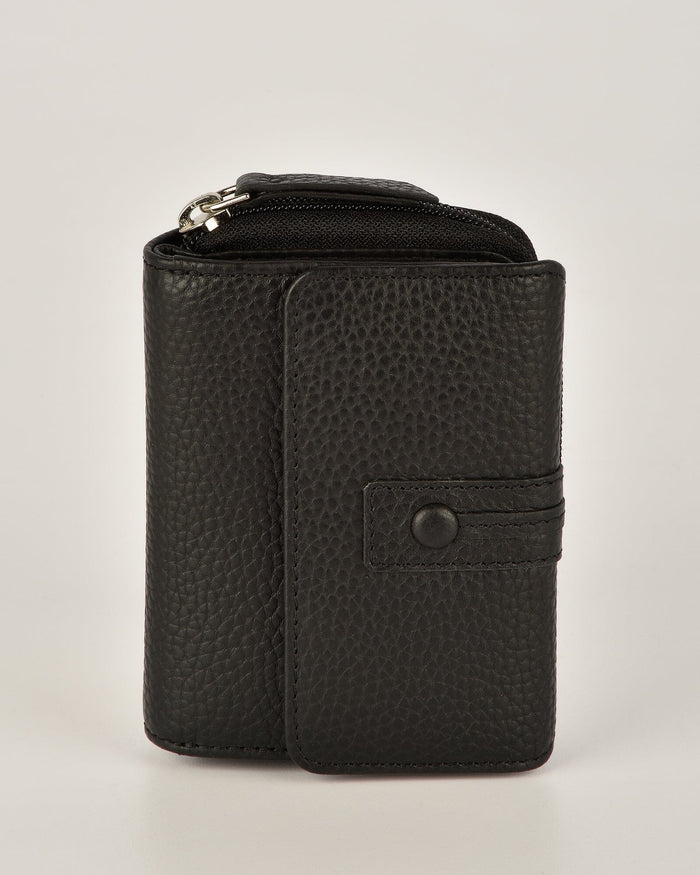 Ascot Ladies RFID Leather Wallet - Black