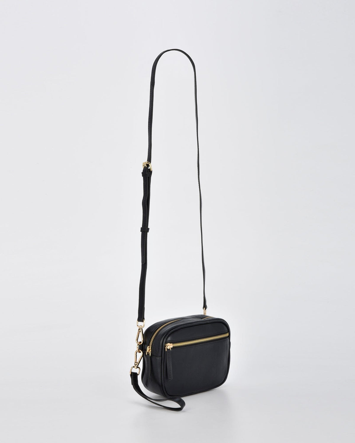 Aurora Metallic Crossbody - Black