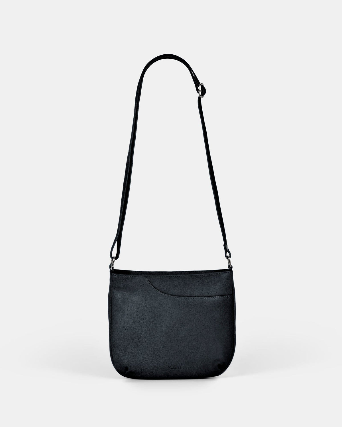 Avery Leather Crossbody Bag - Black
