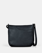 Avery Leather Crossbody Bag - Black