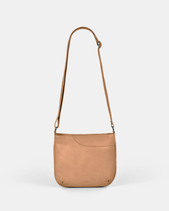Avery Leather Crossbody Bag - Camel