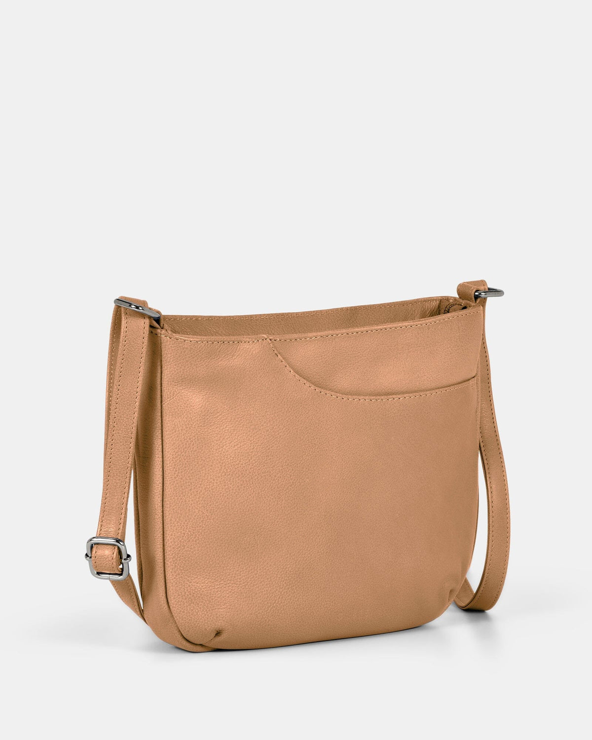 Avery Leather Crossbody Bag - Camel