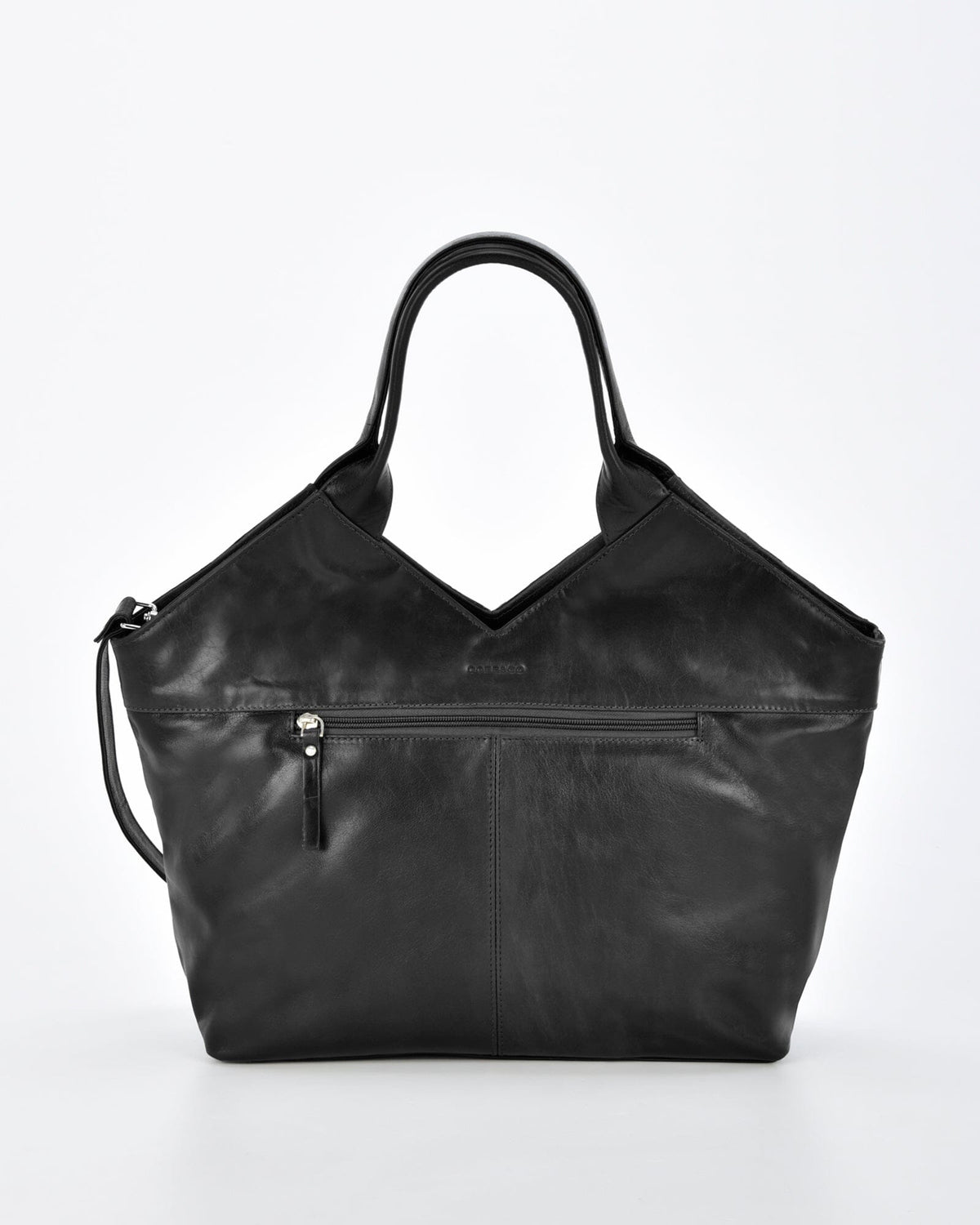 Baxter Weave Leather Tote - Black