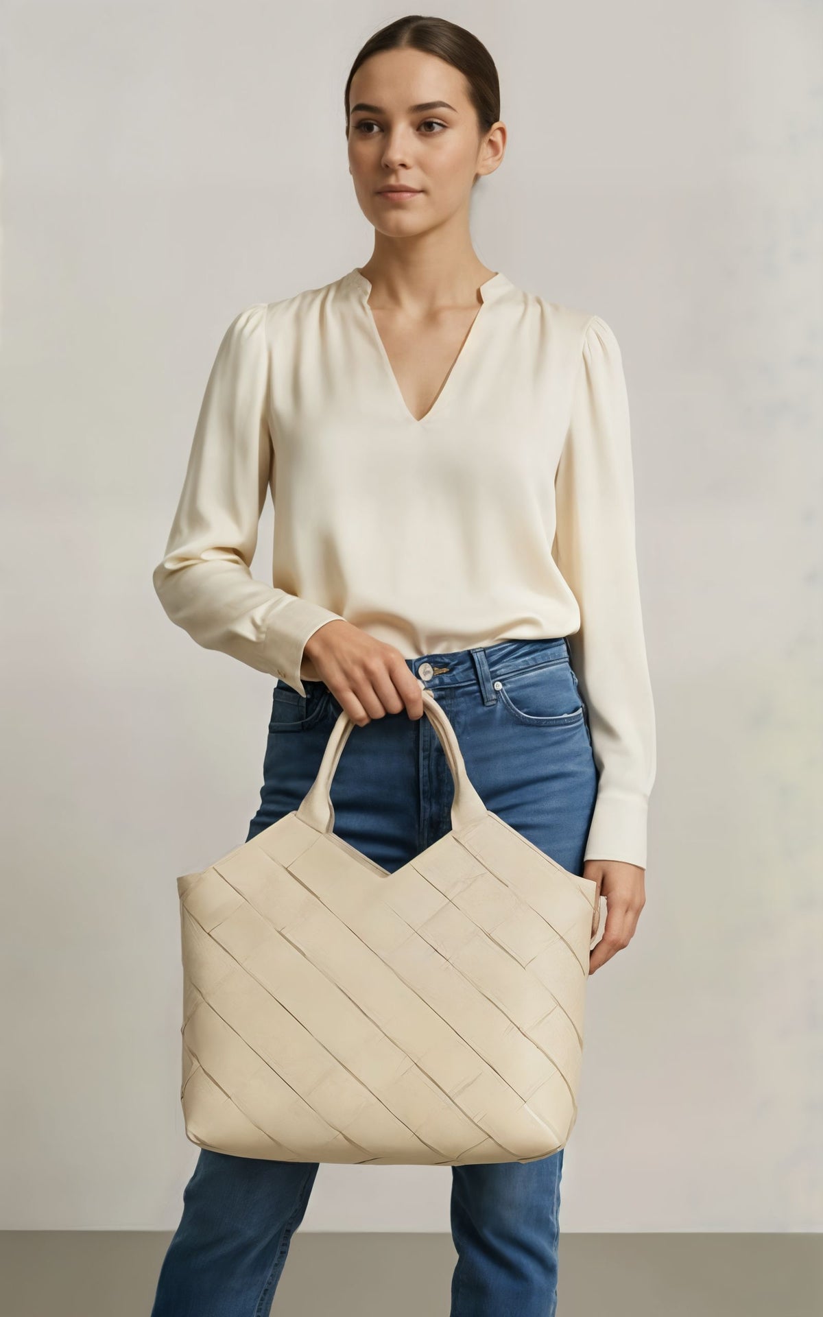 Baxter Weave Leather Tote