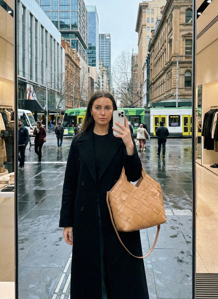 Baxter Weave Leather Tote